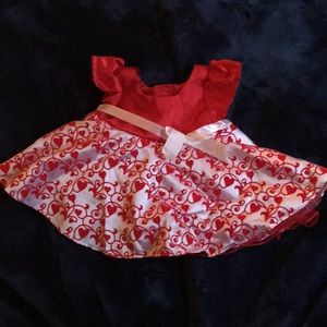 Build a Bear Valentines Red Heart Dress